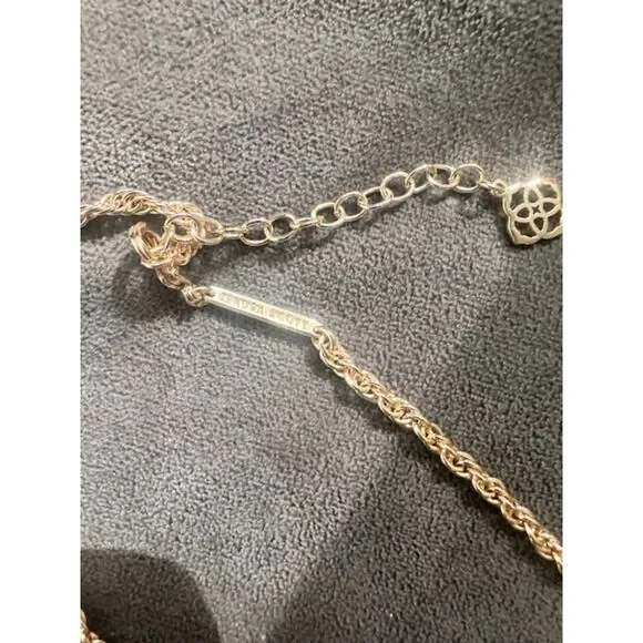 Kendra Scott Mother of Pearl Rayne tassel necklace - Picture 4 of 4